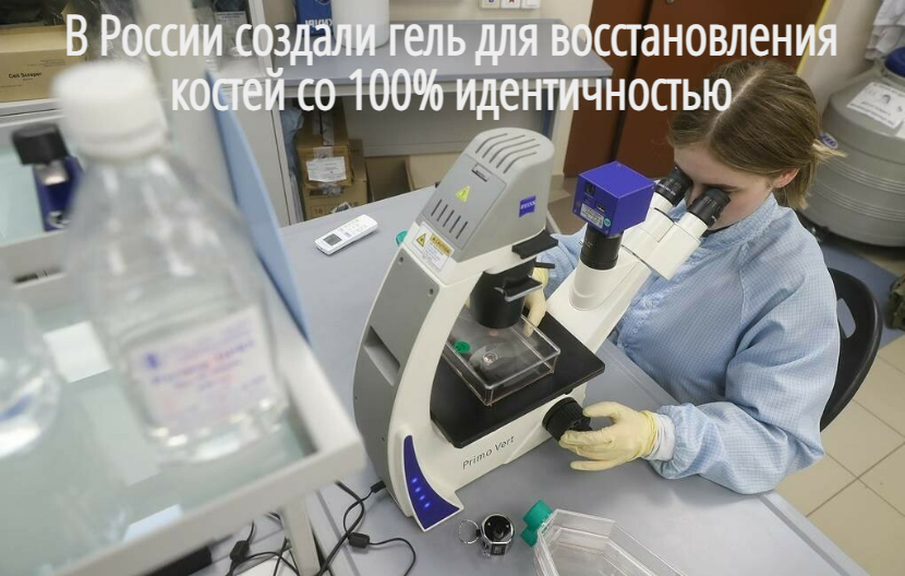 В России создали гель для 100% восстановления костей